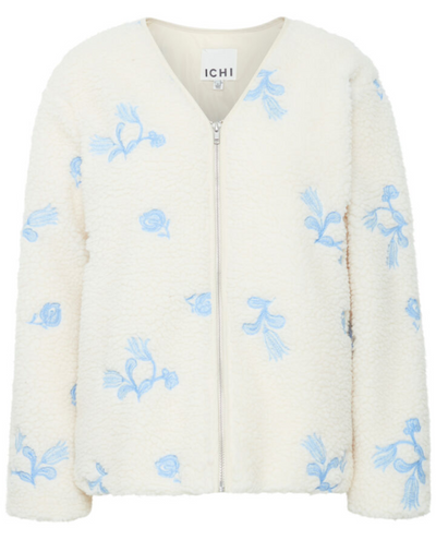 Ichi Gavira Almond Milk Fleece Jacket