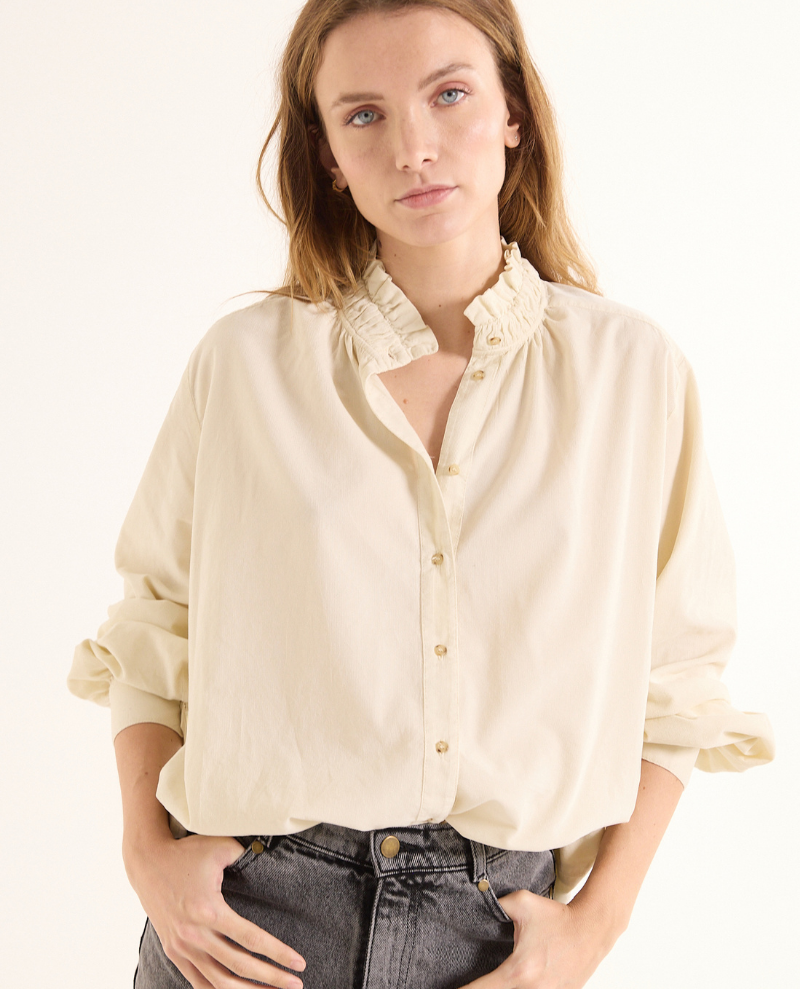 Sacre Coeur Soline White Cord Shirt