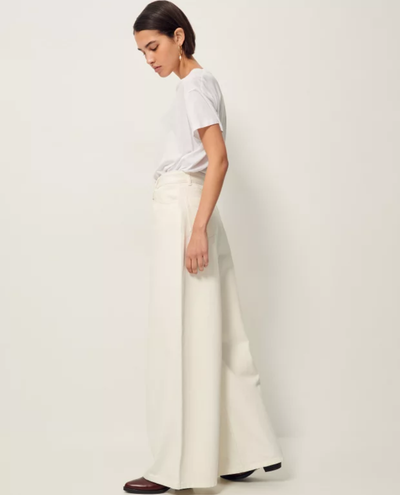 Sessun Dalt White Wide Leg Jeans