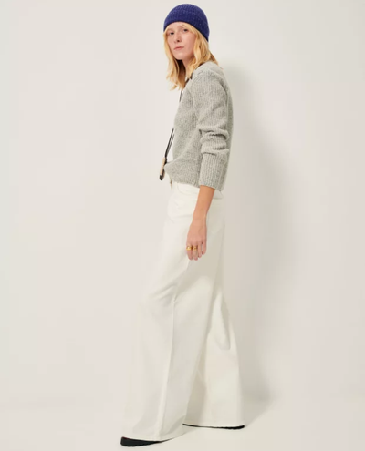 Sessun Dalt White Wide Leg Jeans