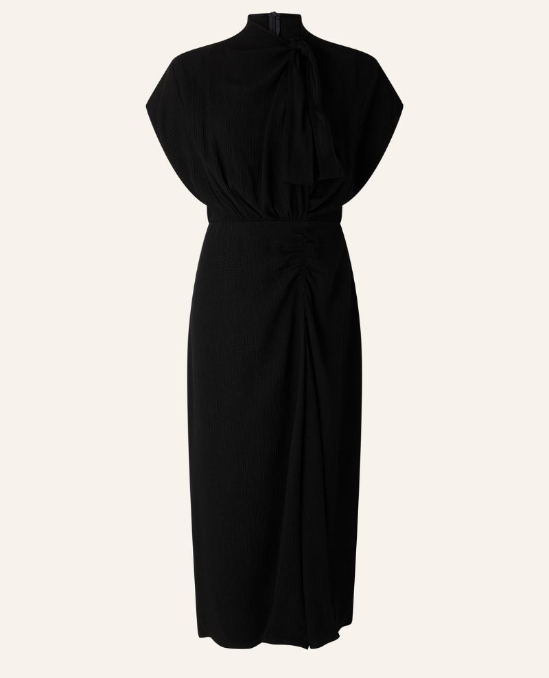 Sessun Francoise Black Midi Dress