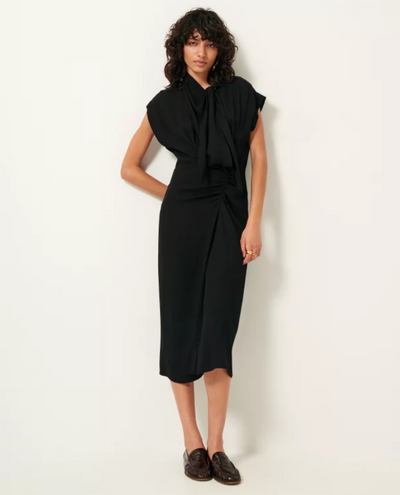 Sessun Francoise Black Midi Dress