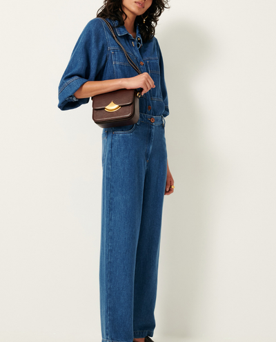 Sessun Leone Denim Blue Blouse