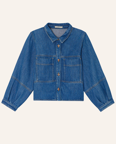 Sessun Leone Denim Blue Blouse