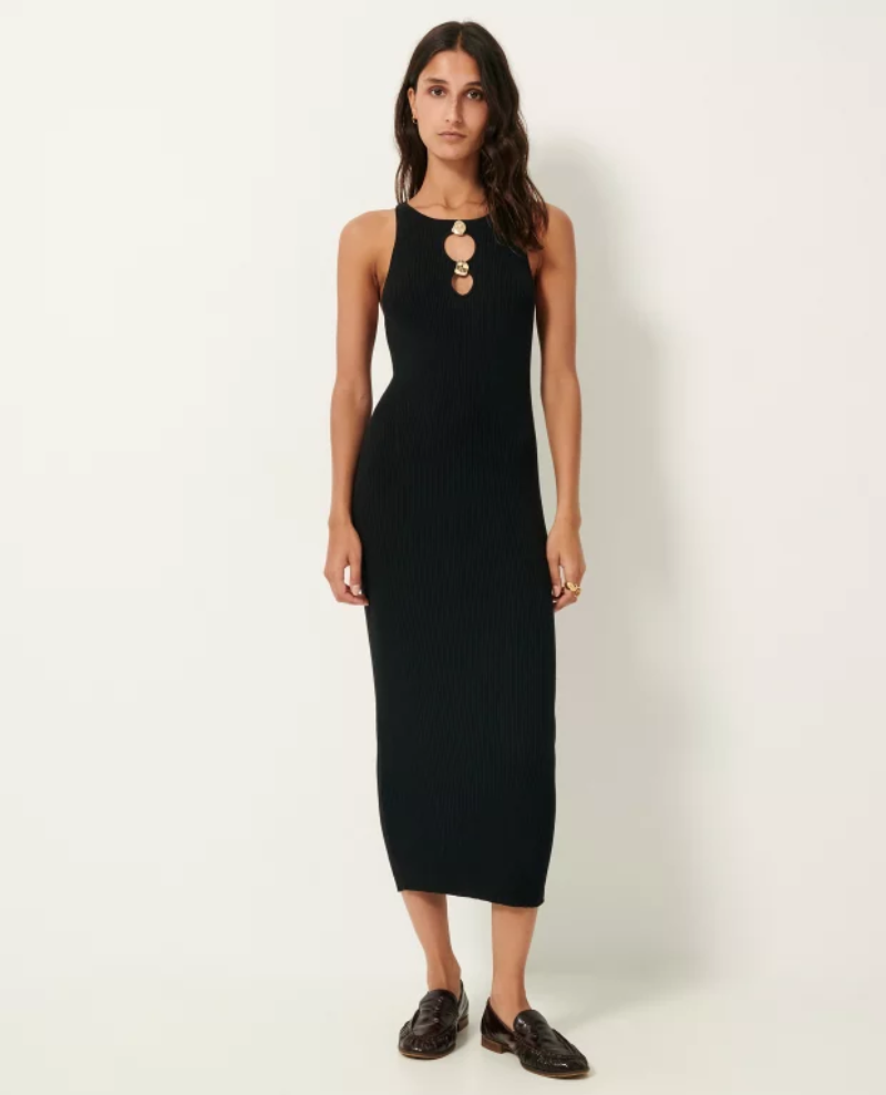 Sessun Lorina Black Sleeveless Dress