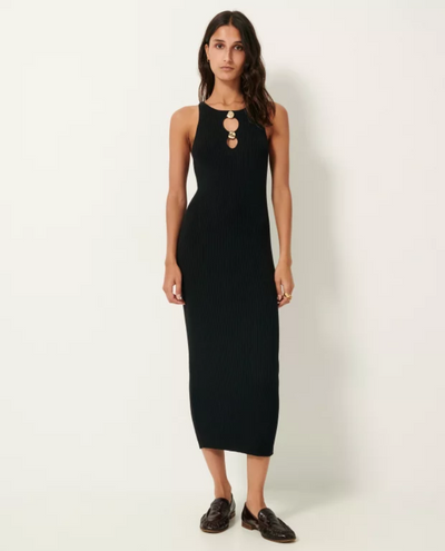 Sessun Lorina Black Sleeveless Dress