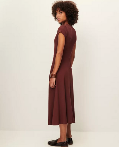 Sessun Nea Burgundy Midi Dress