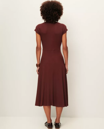 Sessun Nea Burgundy Midi Dress