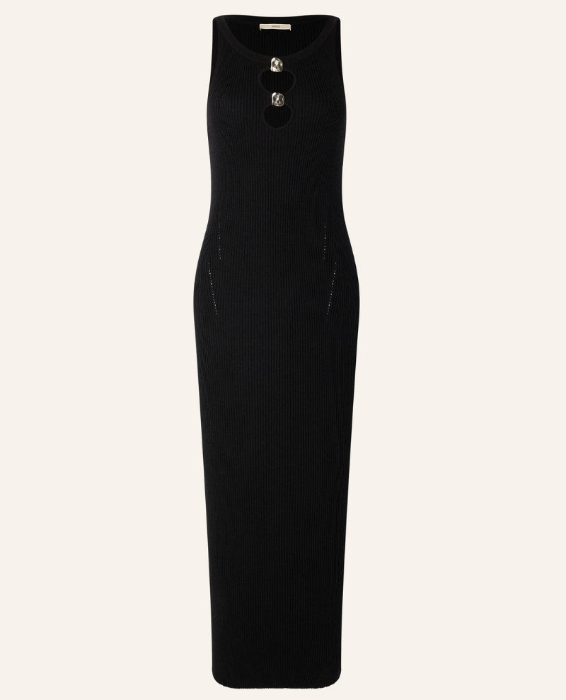 Sessun Lorina Black Sleeveless Dress