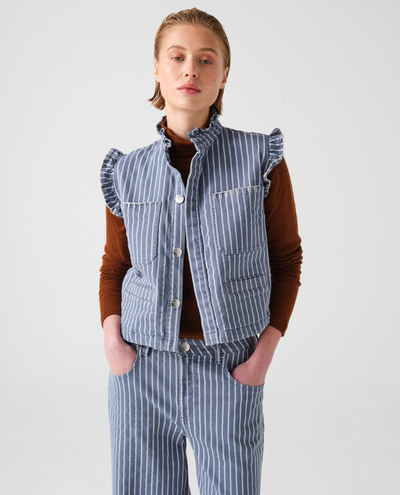 Seventy Mochi Pablo Washed Denim Waistcoat