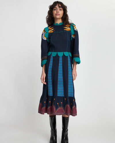 Stella Nova Embroidered Multicolour Dress