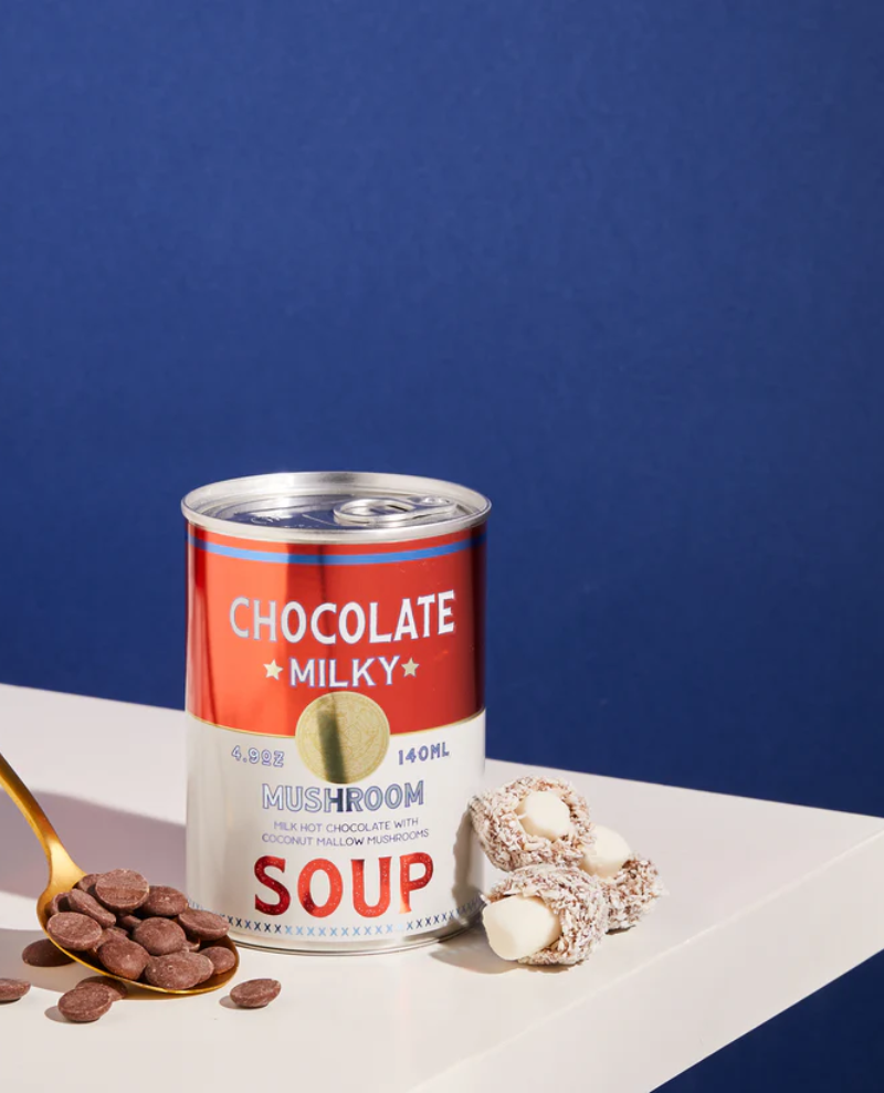 Chocolate & Mushroom Soup Tin