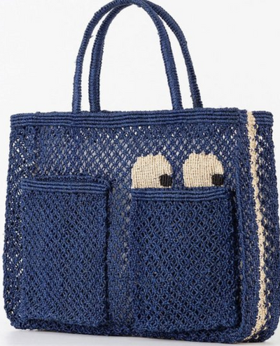 The Jacksons Harvey Indigo Blue Eyes Bag