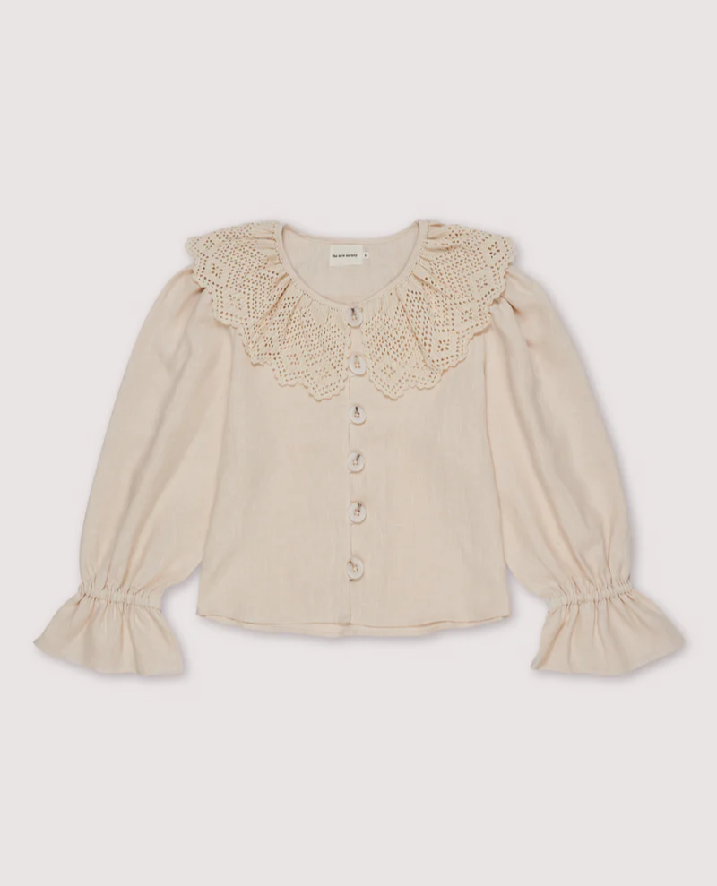 The New Society Lake Cream Collar Blouse