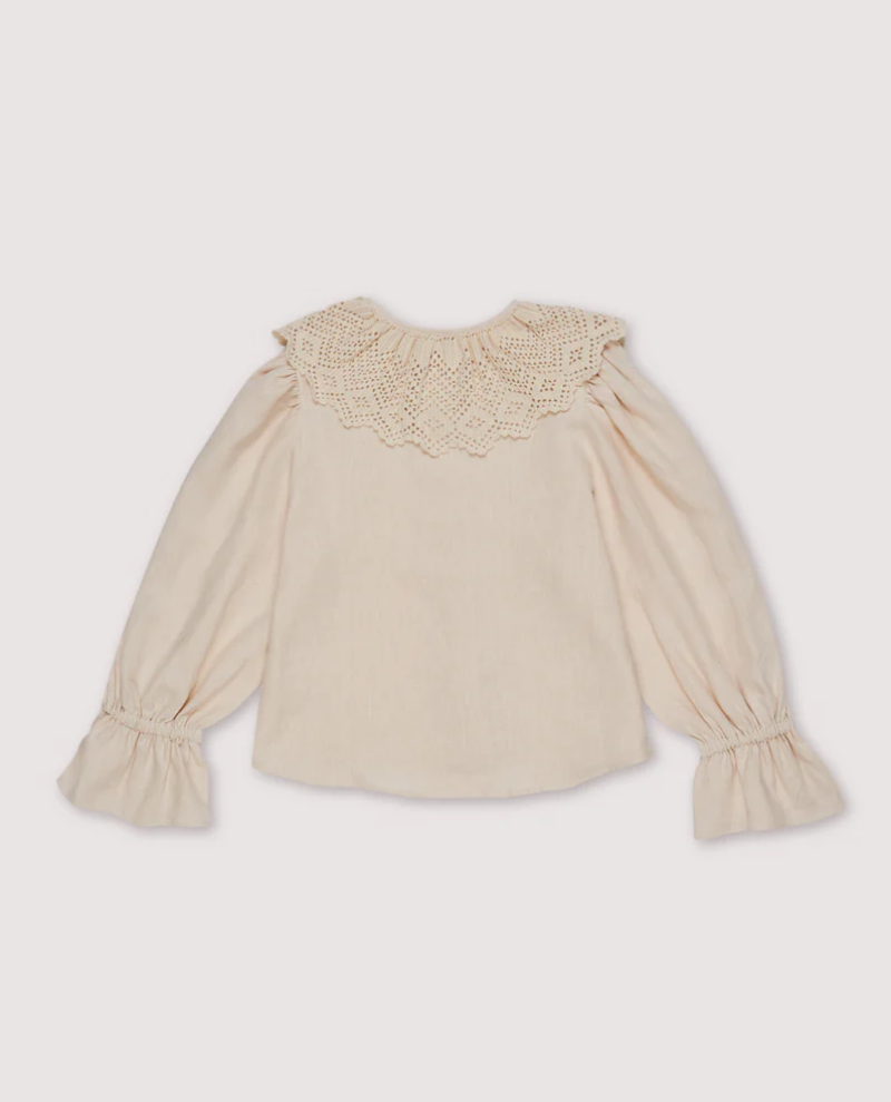 The New Society Lake Cream Collar Blouse