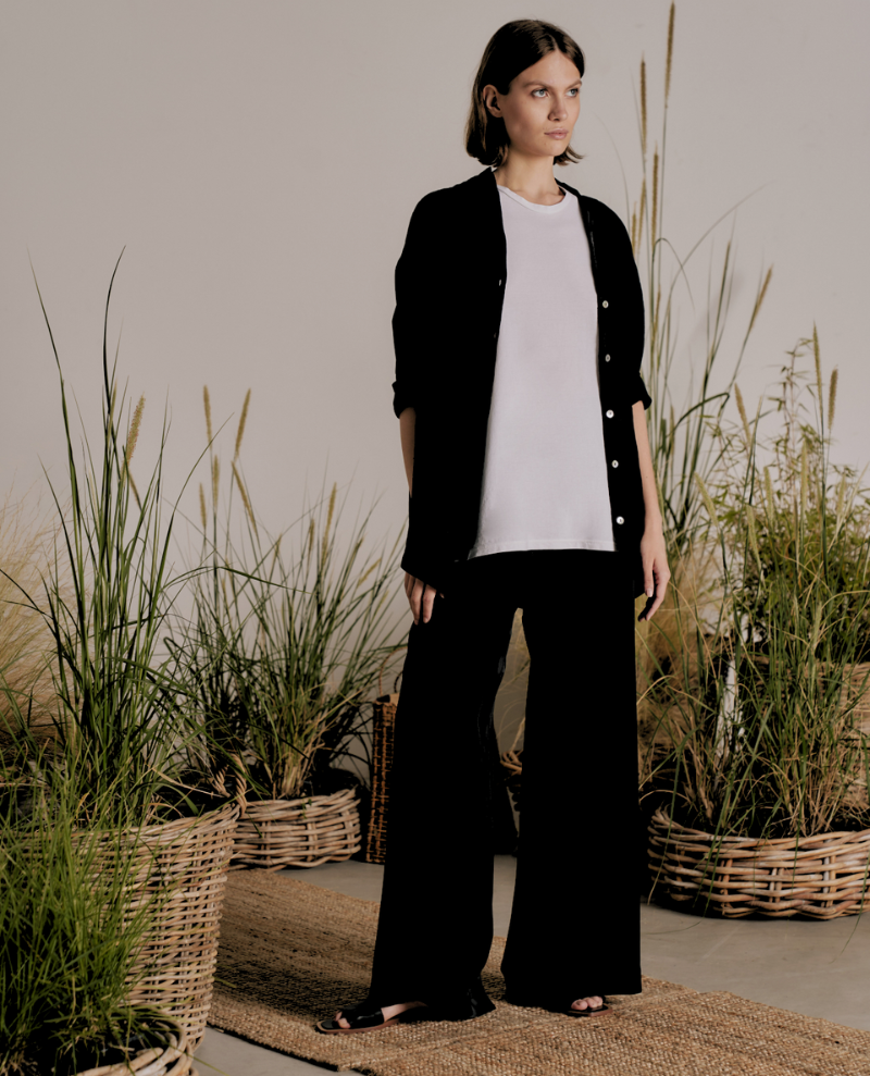 Trebarrabi Penny Raso Black Trousers