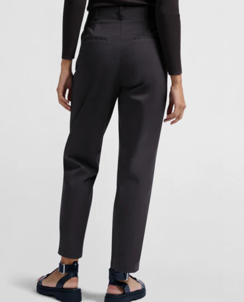 Yaya Phantom High Waist Straight Trousers