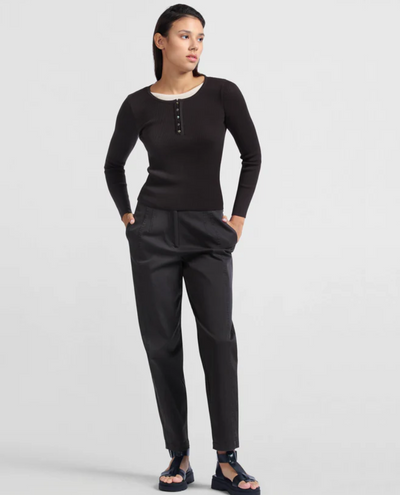 Yaya Phantom High Waist Straight Trousers