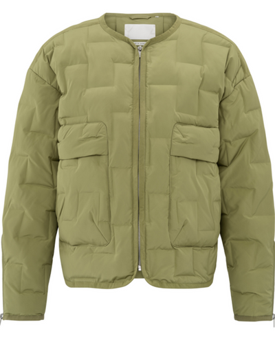 Yaya Olive Short Quilted Jacket