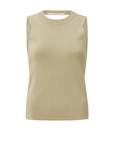 Yaya Light Green Tank Knit