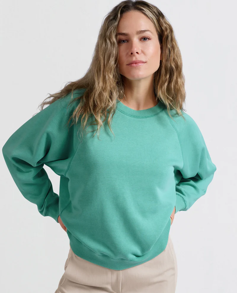 Yaya Pool Blue Raglan Sweatshirt