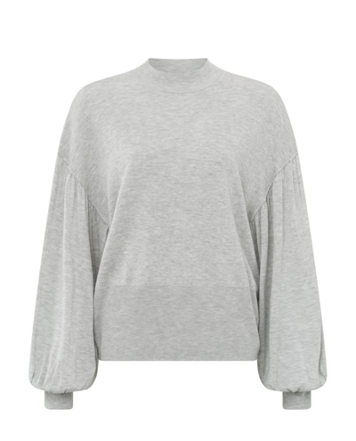 Yaya Sky Grey Long Sleeve Knit