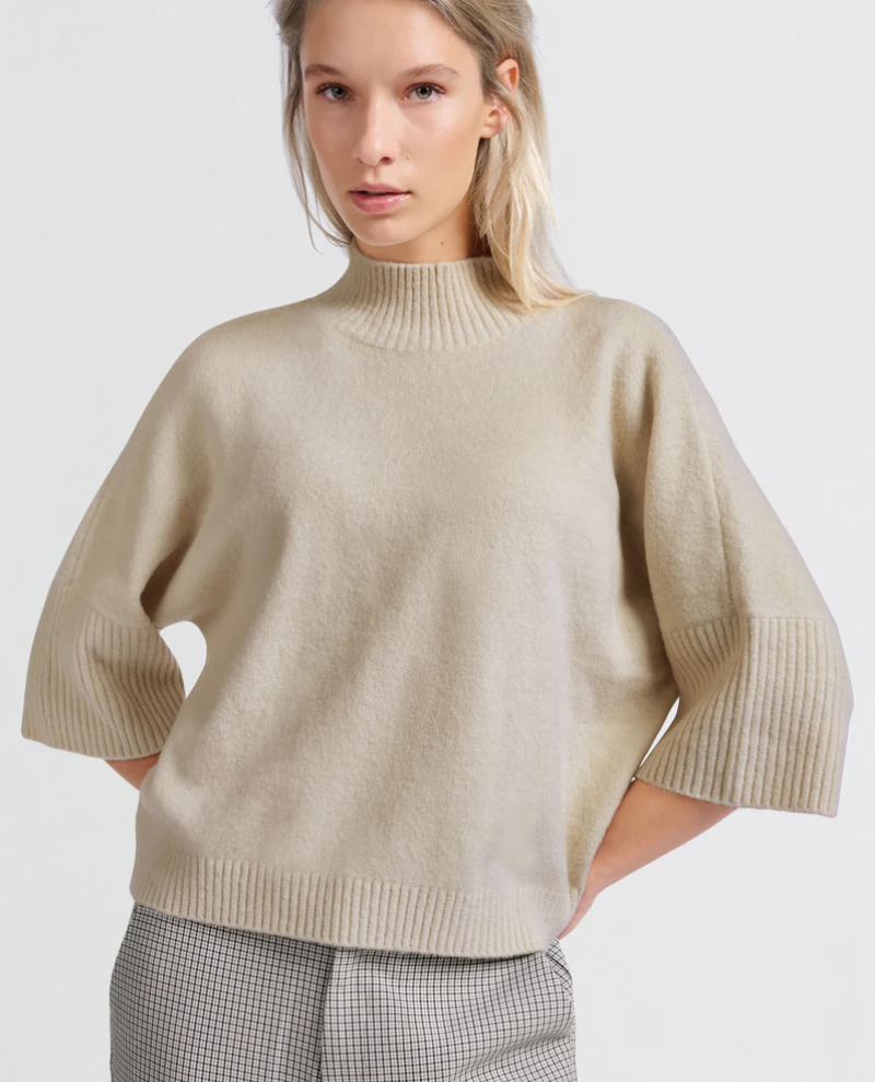 Yaya Pumice Stone Beige Turtle Knit