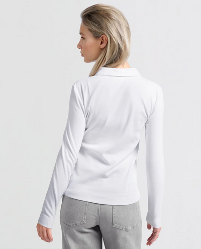 Yaya Pure White Ribbed T-Shirt