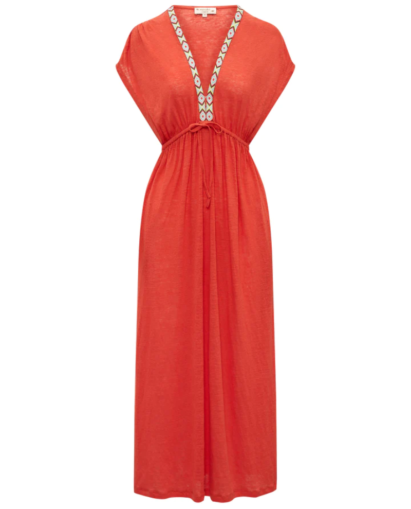 Nooki Lucia Orange Maxi Dress