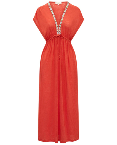 Nooki Lucia Orange Maxi Dress